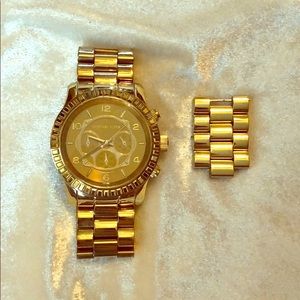 Women Michael Kors Watch Gold